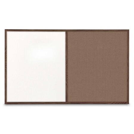 United Visual Products Sliding Door Indoor Enclosed Corkboard, 3 UV9000ACSH-BLACK-CORK